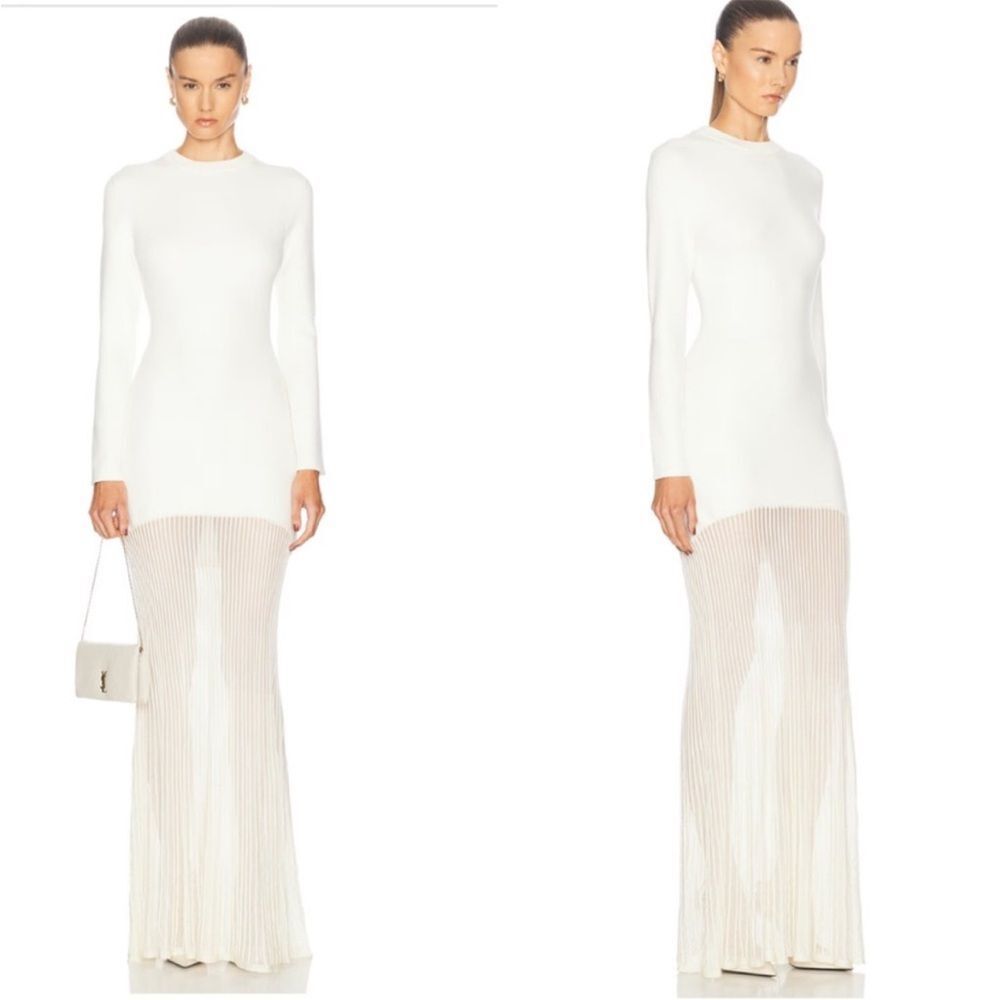 SER.O.YA Serenade Knit Maxi Dress in Eggshell small NWT